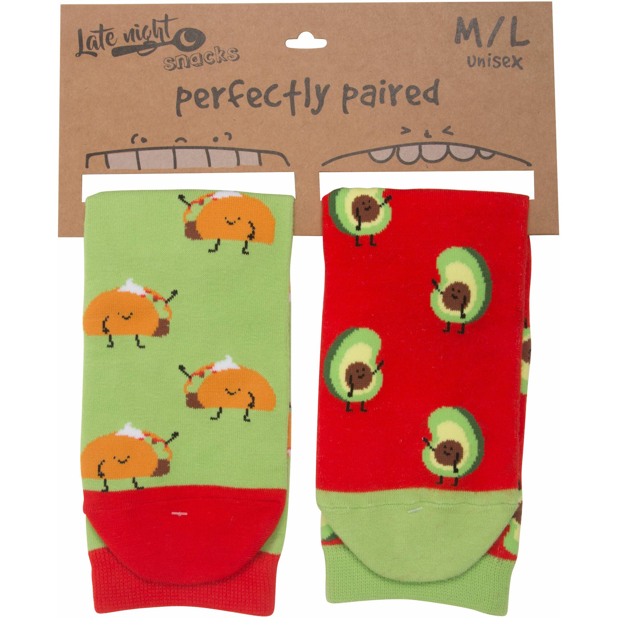 Pavilion - Vente Chaussettes – unisexe - Taco and Avocado - Chaussettes unisexes M/L4