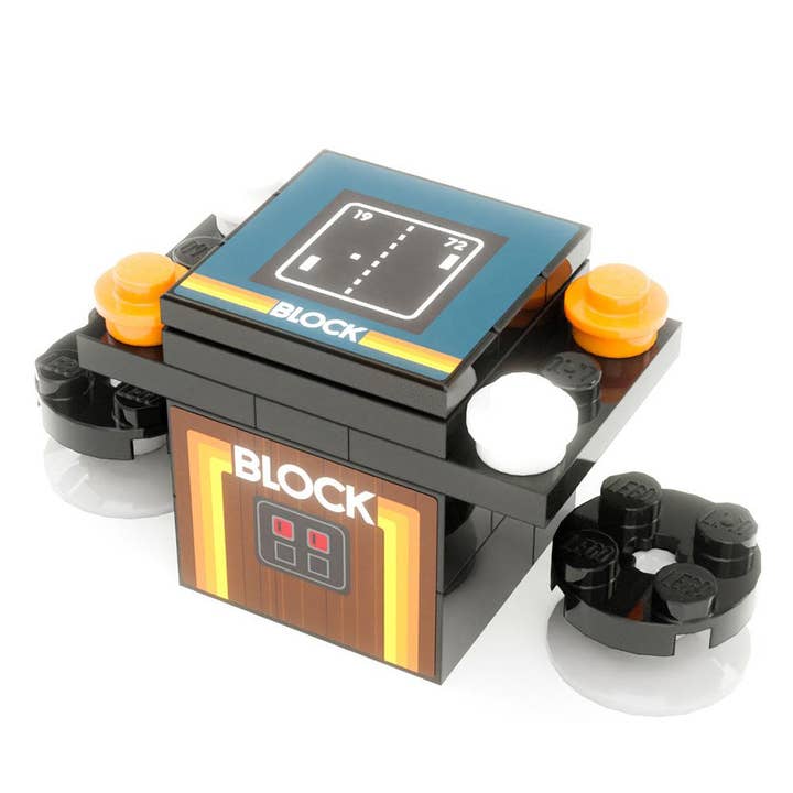 Block 2-Player Classic Arcade made using LEGO parts - B3 Customs for wholesale by B3 Customs