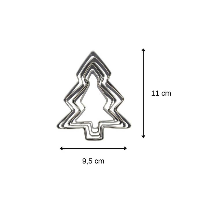 Zenker - Wholesale Christmas decoration - Set of 5 Zenker Christmas Tree Cutters3