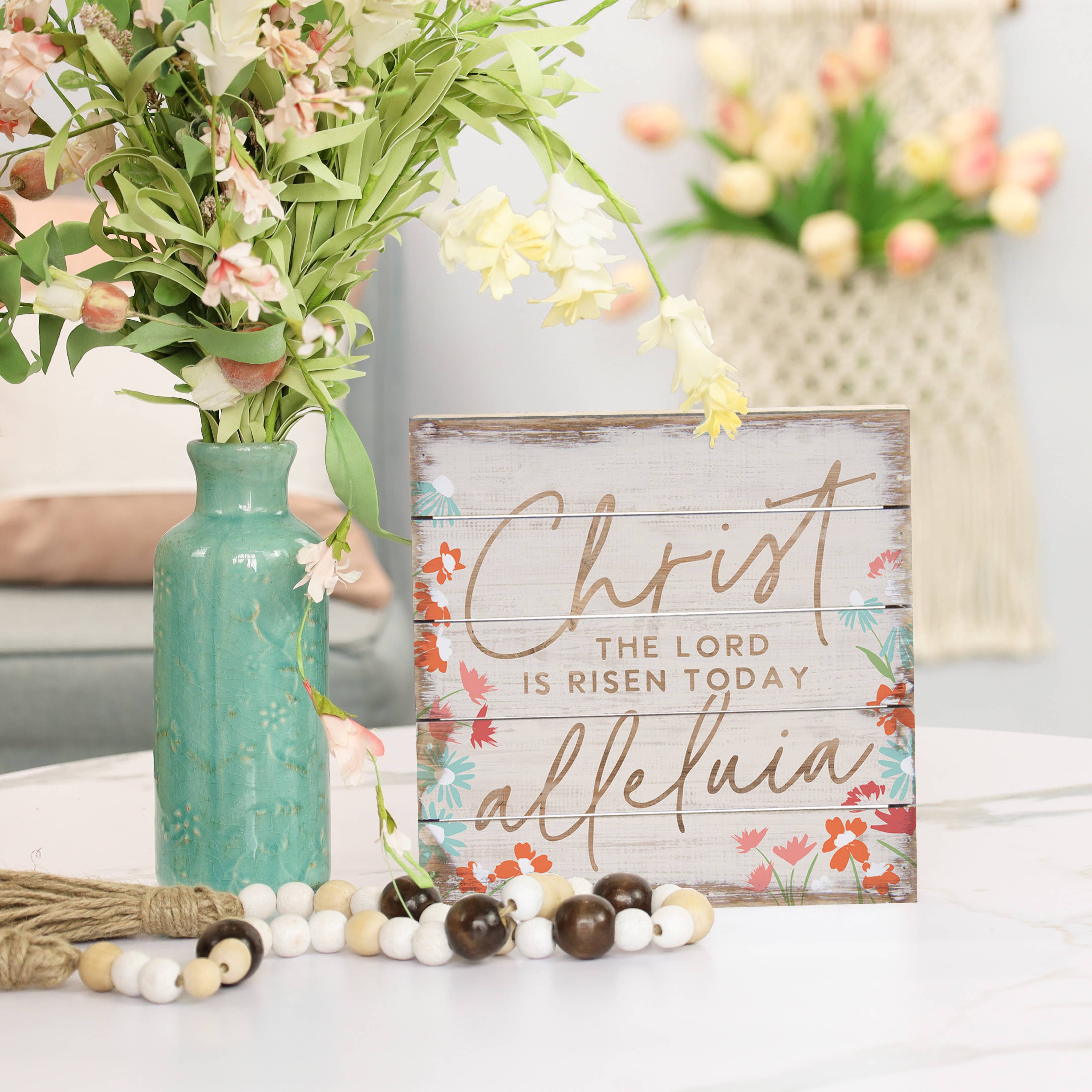 Sincere Surroundings – wholesale Wall sign – Christ Alleluia - Perfect Pallet Petites2