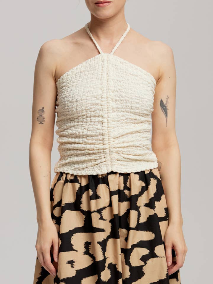 Trini Top // Cotton Jacquard Jersey for wholesale by ASME STUDIOS