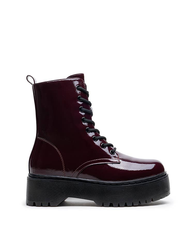 LADY GLORY - Wholesale Combat/Military Boots - Women’s - Women's Patent Leather Boots – Color & Character10