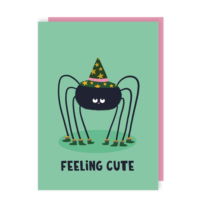 Feeling Cute Halloween Card for wholesale by Lucy Maggie Designs