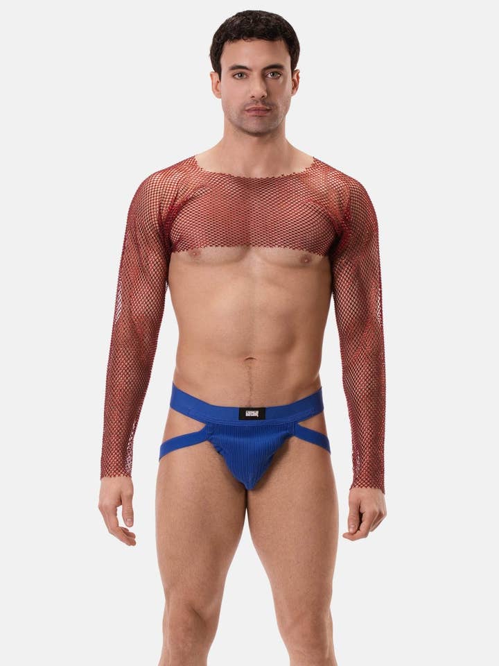 Stoftex LDA - Venta al por mayor Camiseta de tirantes - Hombre - Bolero Blinky de manga larga en red brillante6