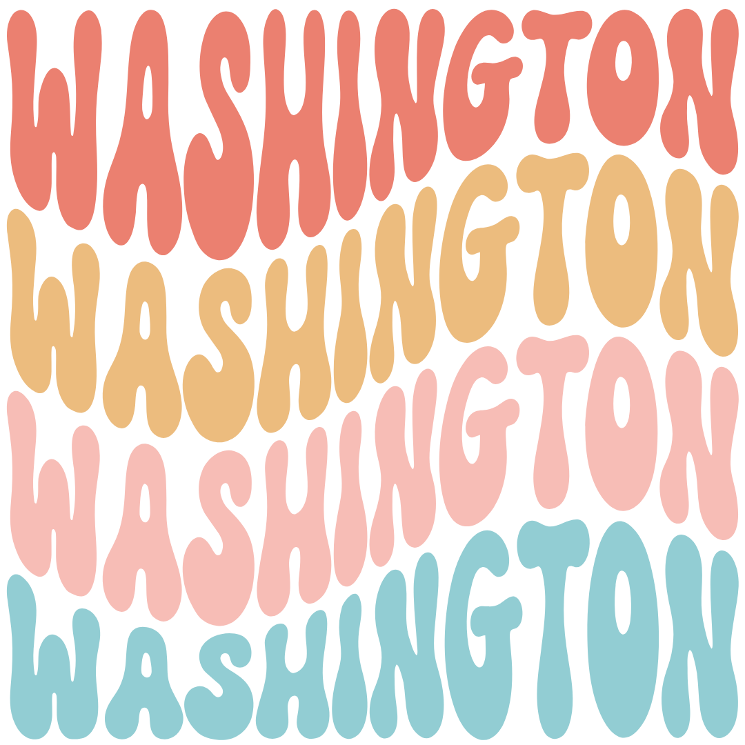 Daisy Mae Designs - Vente Aimants - Tous les 50 États Aimant Fort Acrylique Police Rétro – 2"x2"45