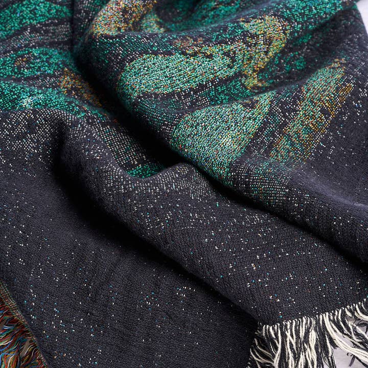 Strike Gently Co - Wholesale Throw Blanket - Strike Gently Co x Autumnal Wood: Ghost Pals Blanket