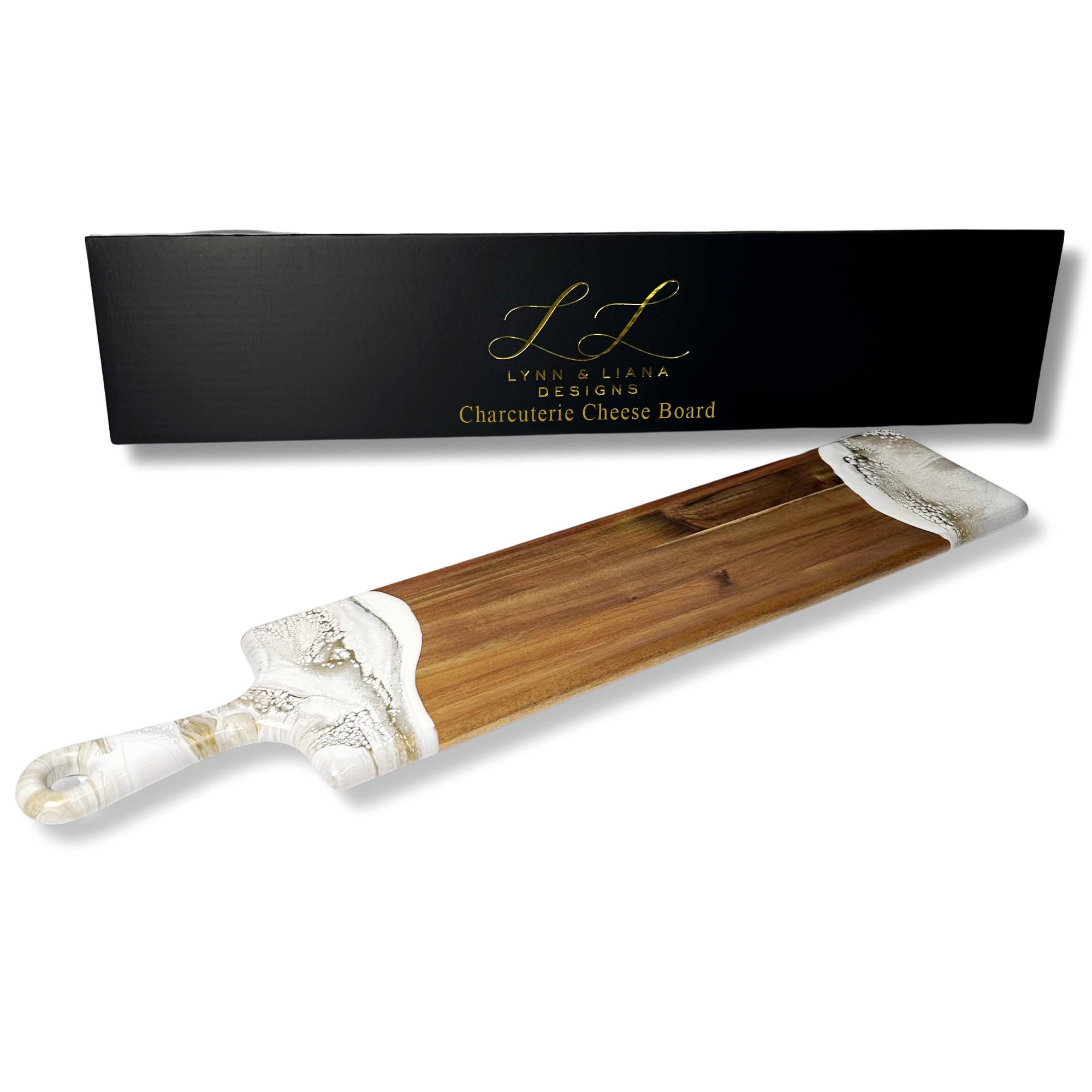 Lynn & Liana Designs - Vente Plateaux décoratifs - Planche à fromage/charcuterie en résine - Baguette 12,7 x 61 cm SANS TARIFS !13