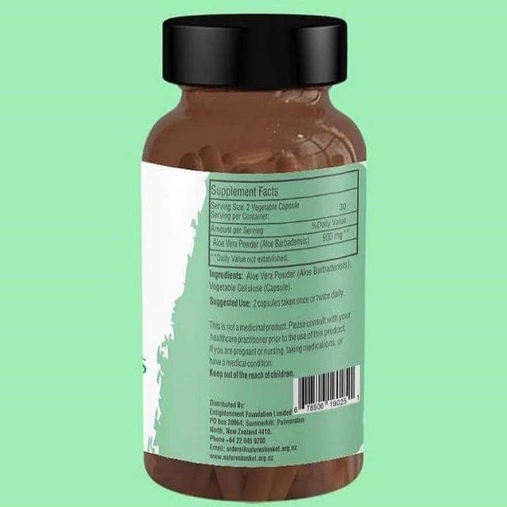 Natures Basket - Wholesale Oral Supplement/Vitamin - Natures Basket Aloe Vera (Aloe Barbadensis) 900mg 60 Capsules2
