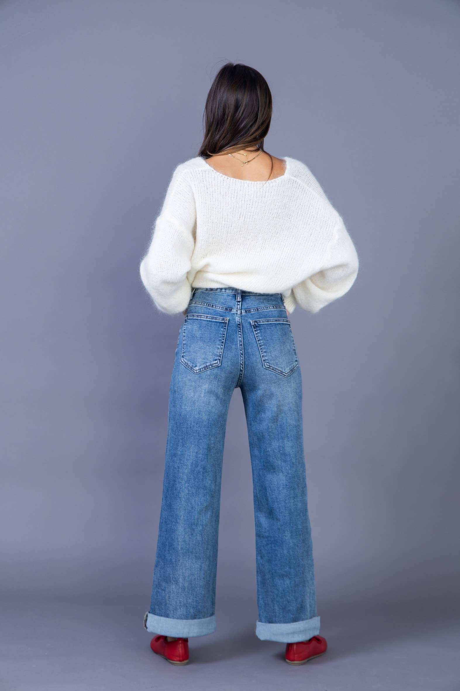 ANA & LUCY - Wholesale Jeans - Women's - Women's straight relaxed jeans "Émilie" - ANA & LUCY15