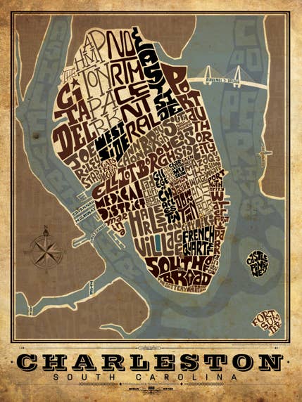 Charleston, Carolina do Sul por atacado de LOST DOG art & frame