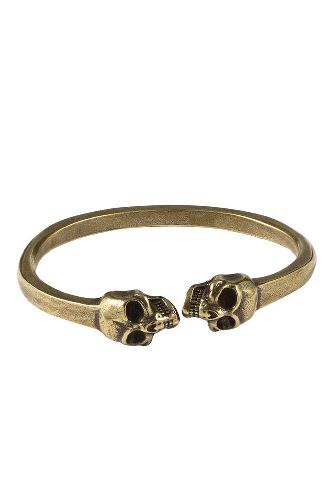 Yellow Skeleton Bronze Metal Bracelet ZK1339 for wholesale on Faire3