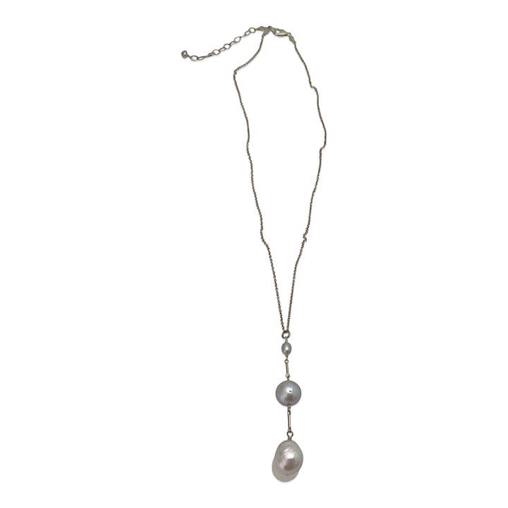 Tier-Halskette - Graue Perle für den Großhandel von Delisch Jewelry & Accessories