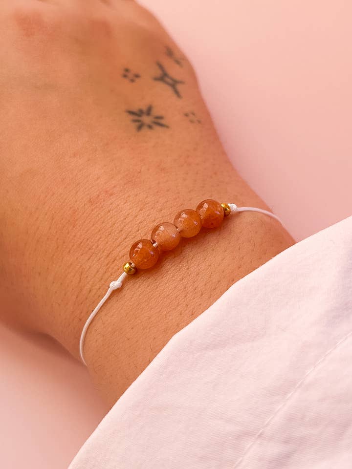 Bracciale in cordino di corniola, bracciale per energia e fiducia per la vendita all'ingrosso da parte di Nevele Official