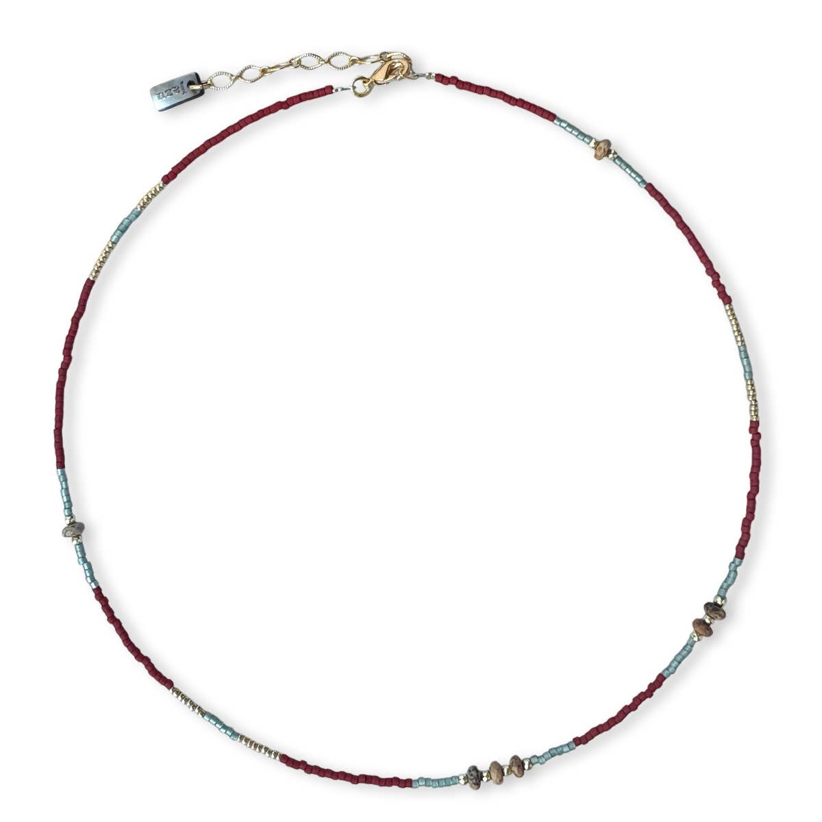 Jazu Jewellery – Colar com abas por atacado – Colares com contas e pedras semipreciosas14