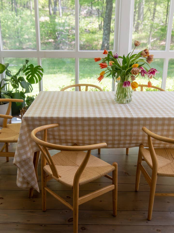 Tovaglia a quadri stile gingham per la vendita all'ingrosso da parte di Sarah Spiegel