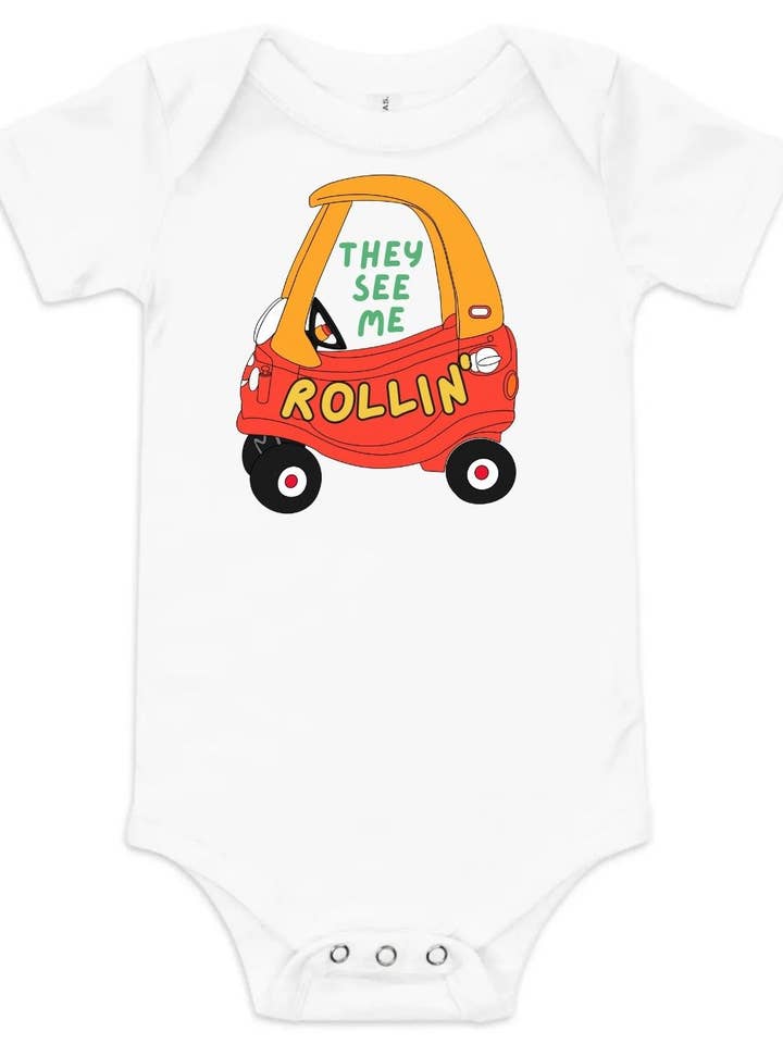 "De ser mig rulla" Cozy Coupe Grafisk Body för wholesale av Houston Toy Museum