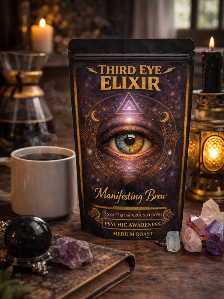 ELIXIR DO TERCEIRO OLHO 2.5oz café moído ritual mágico por atacado de The Clairity Room