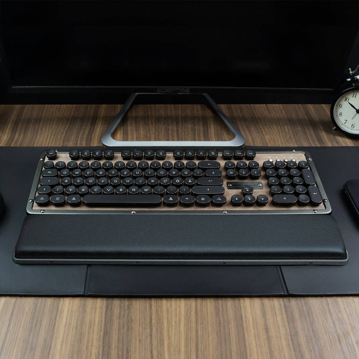 Azio - Vente Rehausseur de bureau - Repose-poignets rétro classique14