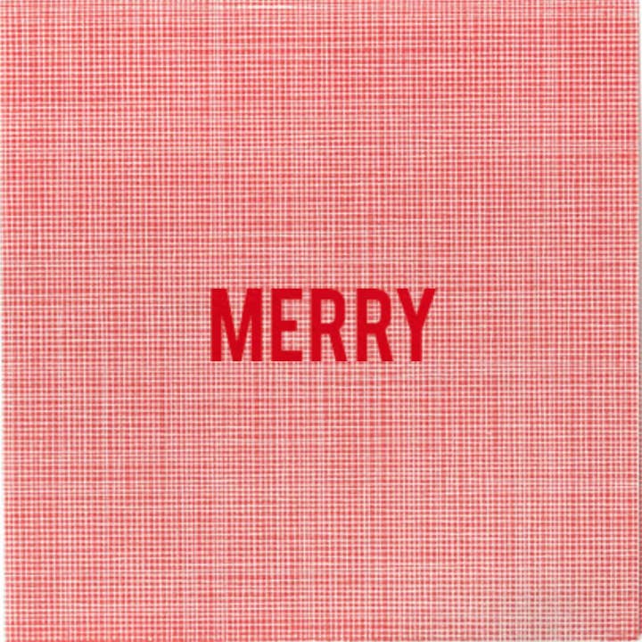 Merry Disposable Cocktail Napkins for wholesale by No Reservations