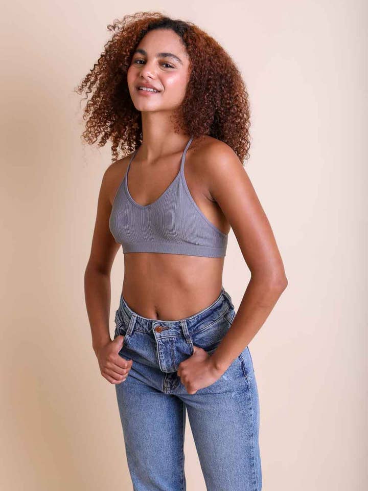 Leto Accessories - Wholesale Bralette - Women's - Leto Original - Tattoo Mesh Racerback Bralette