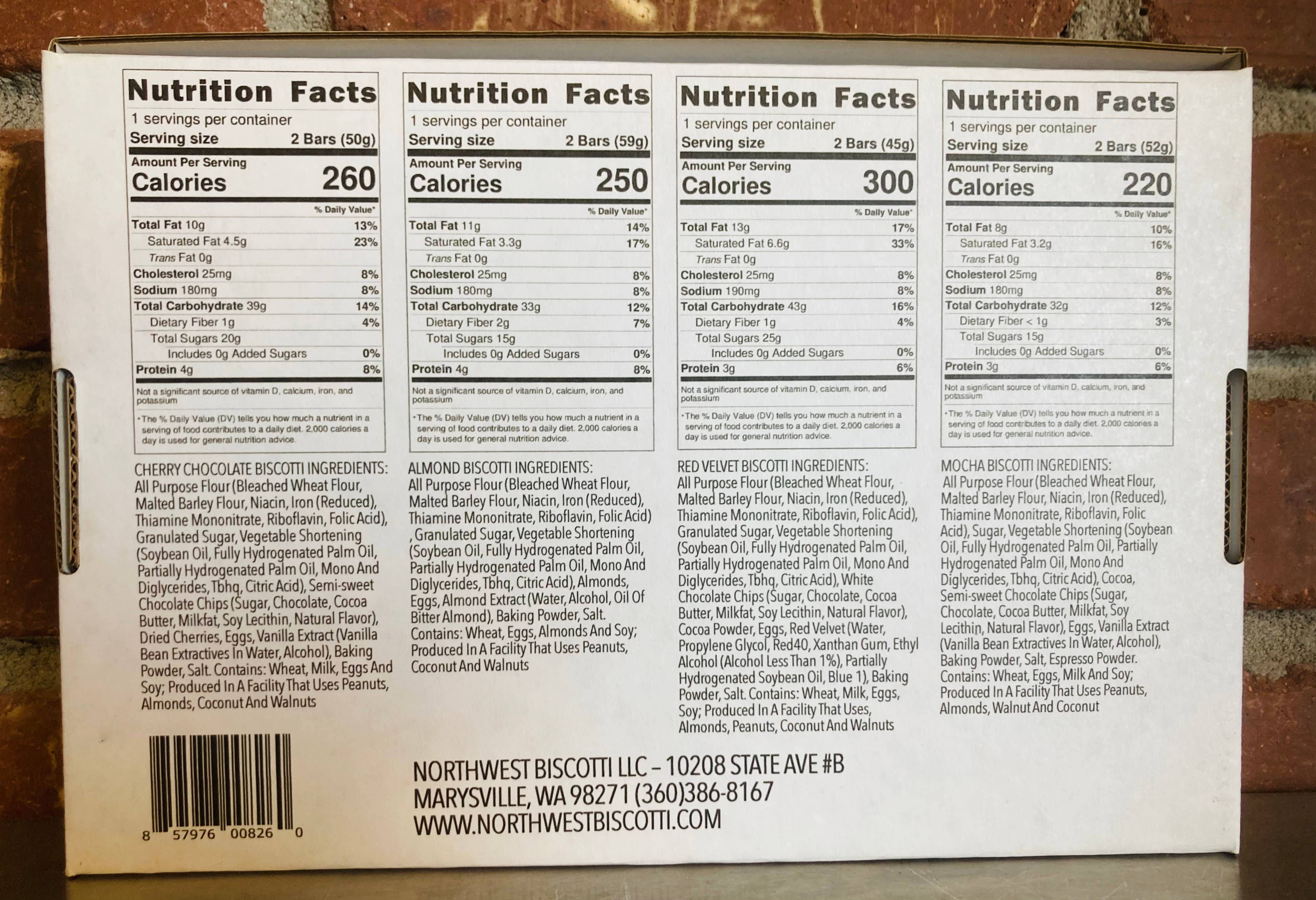 Northwest Biscotti, LLC – wholesale Kakor – Variety Pack: Kaffe Älskare1