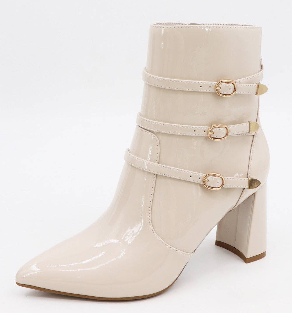 Mars Sky Shoes Wholesale - Vente Bottines – femme - Bamboo EVERCLEAR-31 Bottines à talons épais pour femmes à bout pointu avec brides multiples - Pack de 12 paires - 26,45/paire1