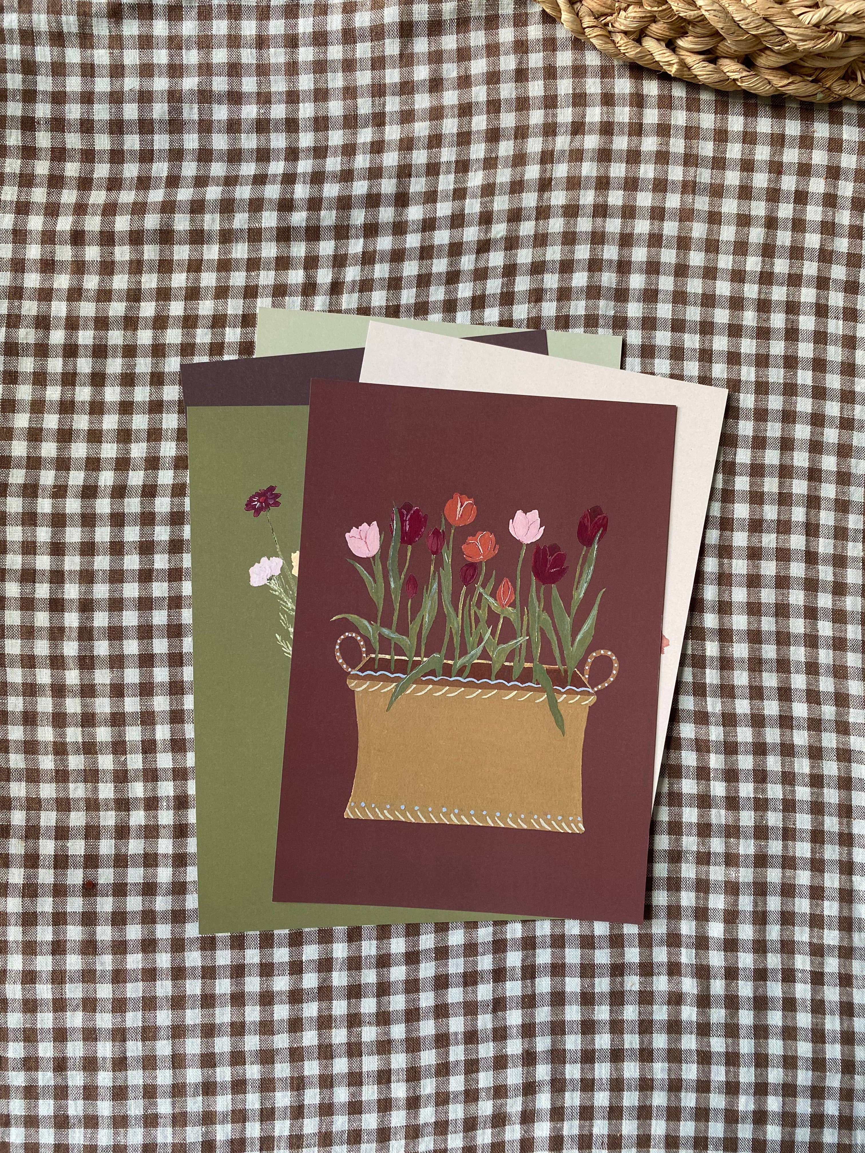 Harriet Watson – Impressão artística por atacado – A5 Print- Tulipas Galore1