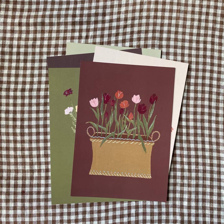 Harriet Watson – Impressão artística por atacado – A5 Print- Tulipas Galore1