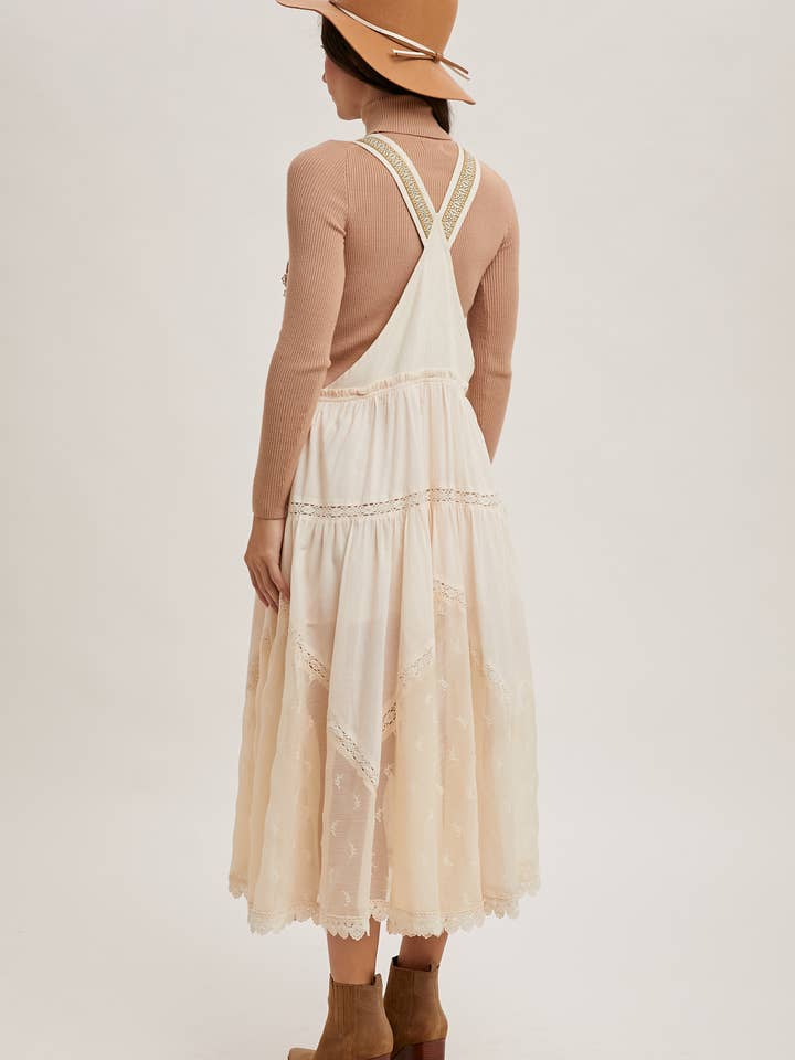 Bluivy - Wholesale Dress – Women's - LACE EMBROIDERED TULLE BIB MAXI DRESS27