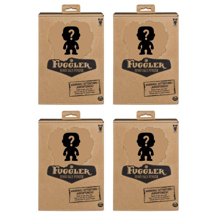 Förpackning med 4 ZURU Fuggler Rolig Ful Monster Plyschleksak 9 Tum Mystisk Slumpmässig Plysch för wholesale av Auction Clearance