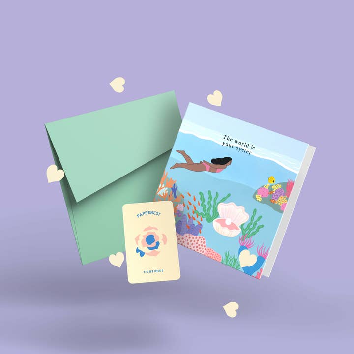 Papernest - Wholesale Everyday Greeting Card - The World Is Your Oyster Card - Wholesale