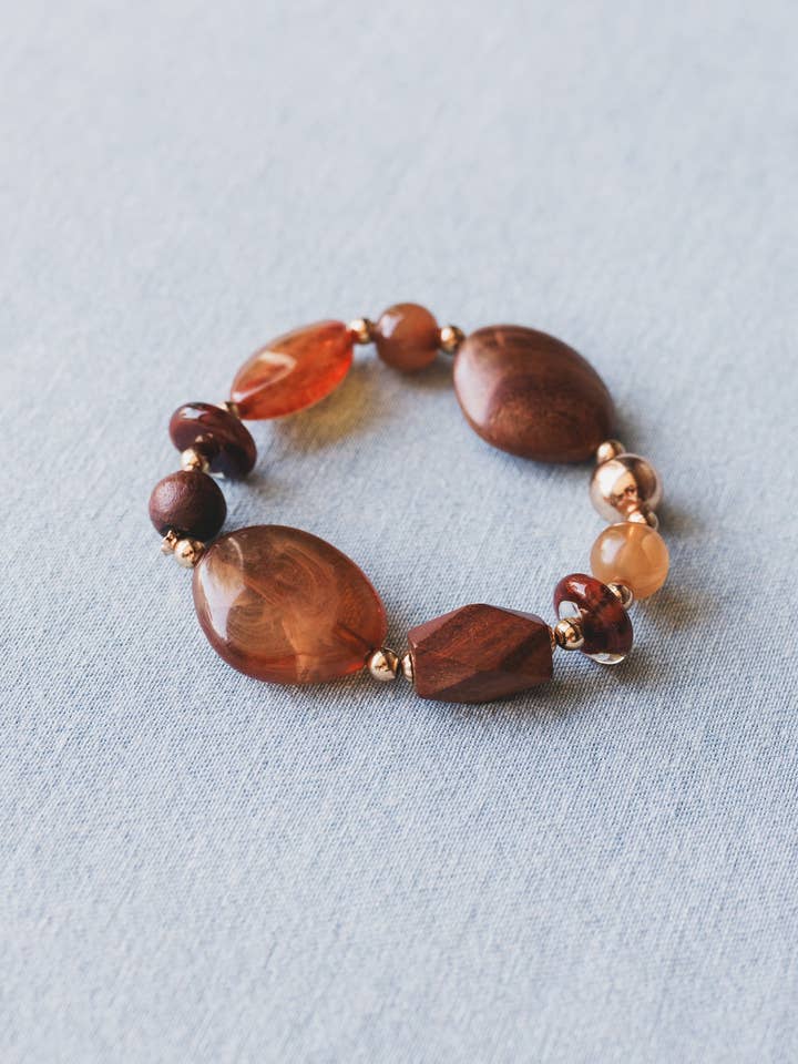 Willow Dust Bracelet - Amber for wholesale by Three Bird Nest