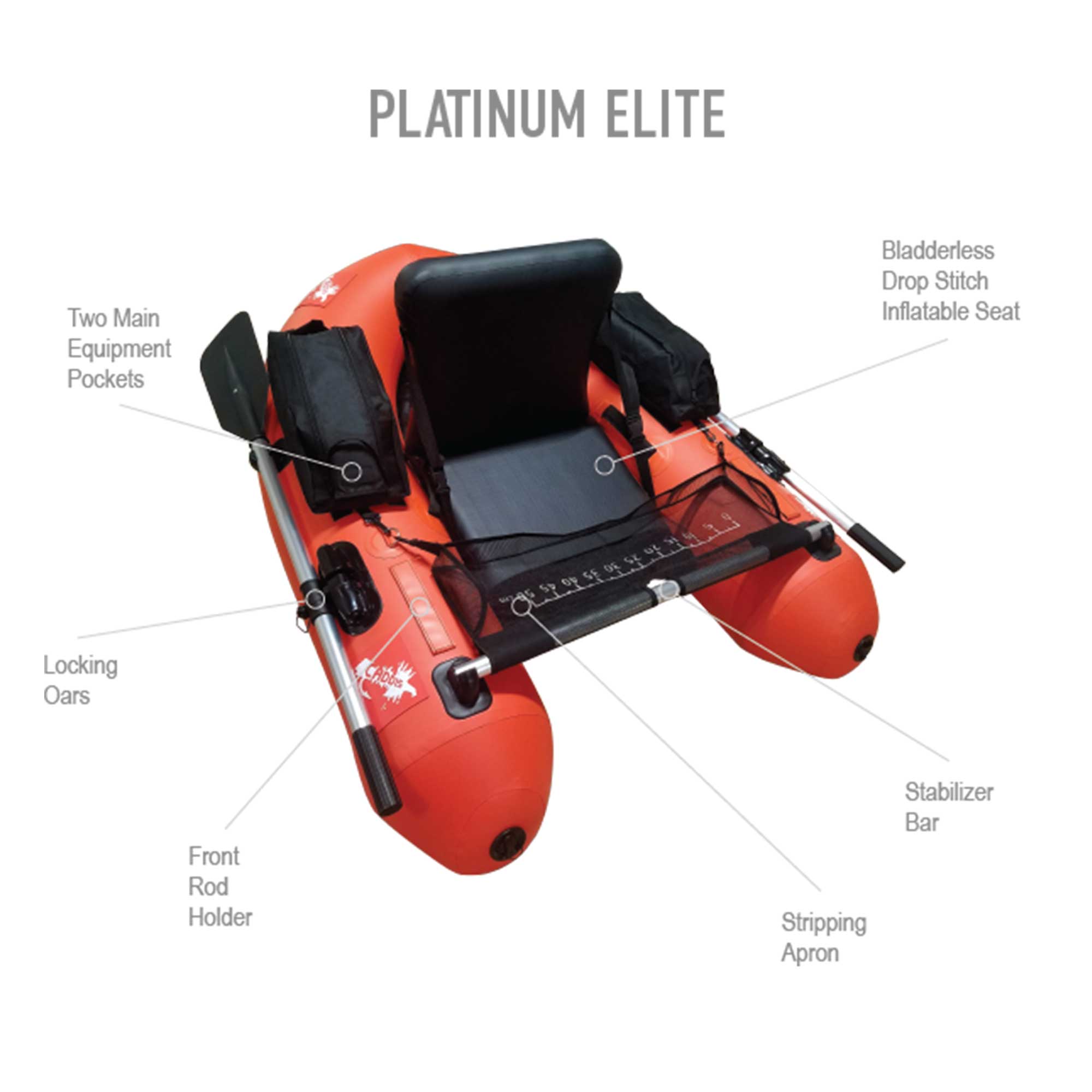 Caddis Sports – wholesale Inflatables – Platinum Elite Float Tube1