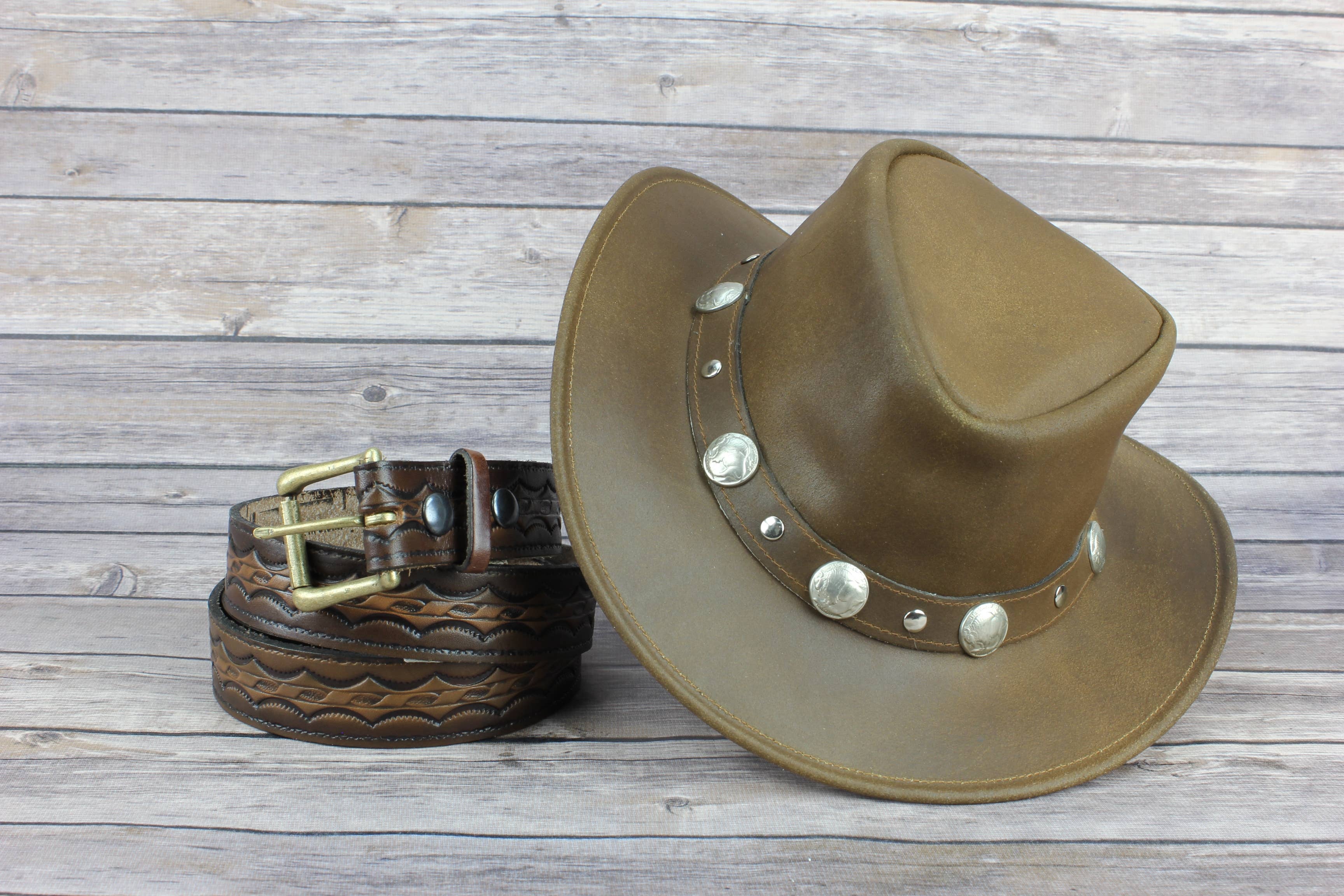 Leather Impressions Inc – wholesale Cowboy hat – Unisex – Buffalo Nickle Cowboy Hat #HT10413