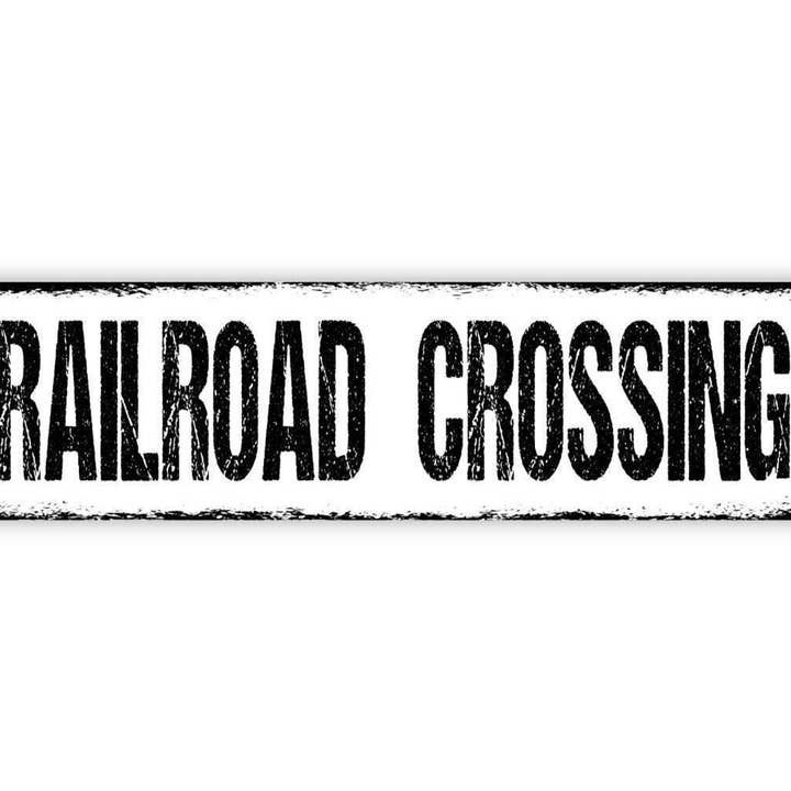 North Star Rustics Signs - Wholesale Sign - Railroad Crossing Locomotive Engineer Metal Sign2