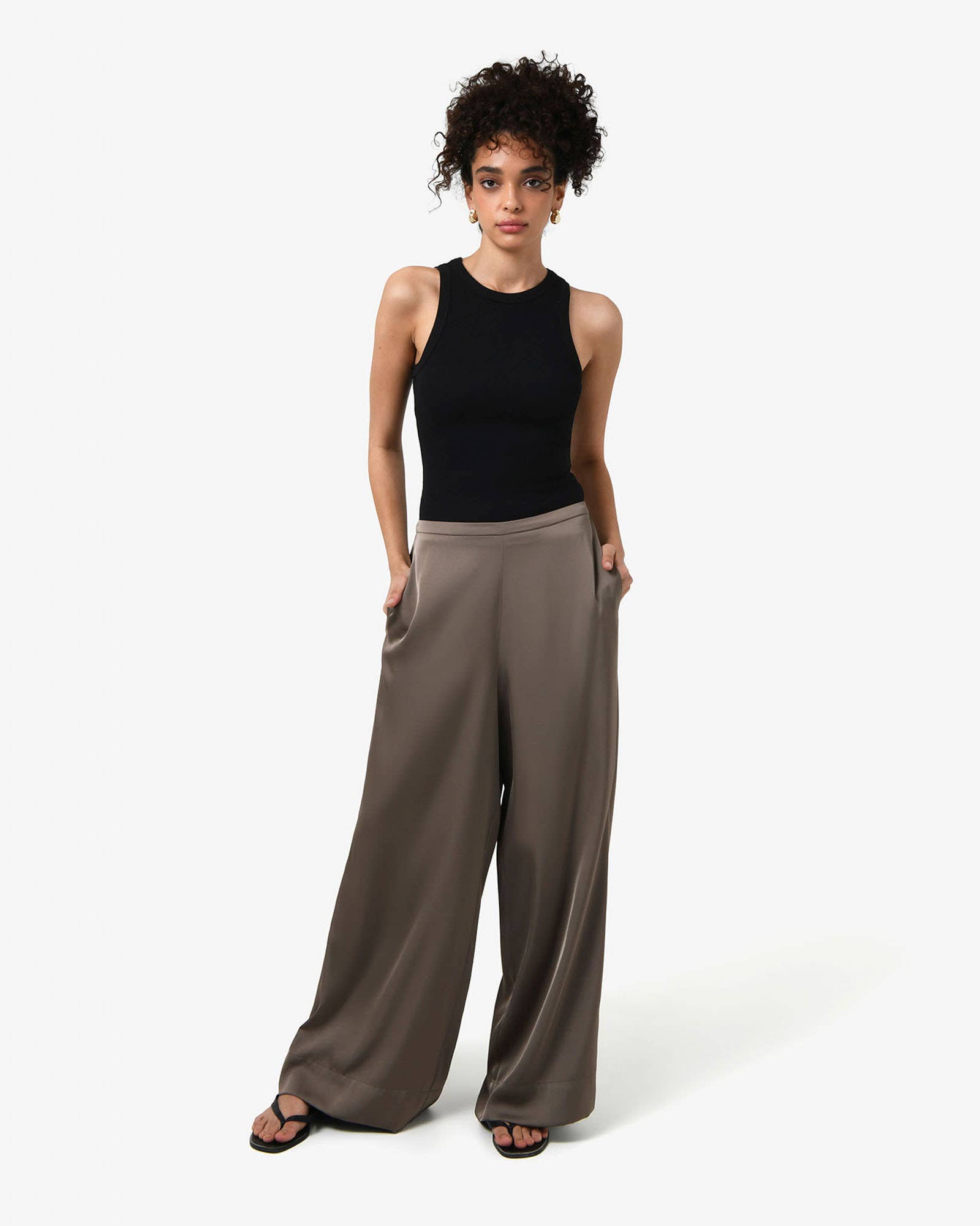 Forcast – wholesale T-shirt – women's – Forcast Women's Devon Cotton Blend Singlet1