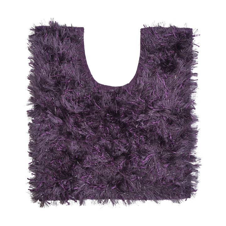 Shimmer Pedestal toiletmat met Shaggy Deep Pile voor wholesale door Allure Bath Fashions