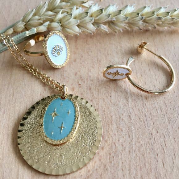 Lovelyday bijoux - Wholesale Pendant/Charm Necklace - Galaxy long necklace - Made in France - 18K gold1