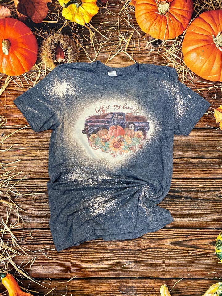 Fall is my favorite Bleach Tee | Bleach Shirt for wholesale by Cute As A Rustic Button