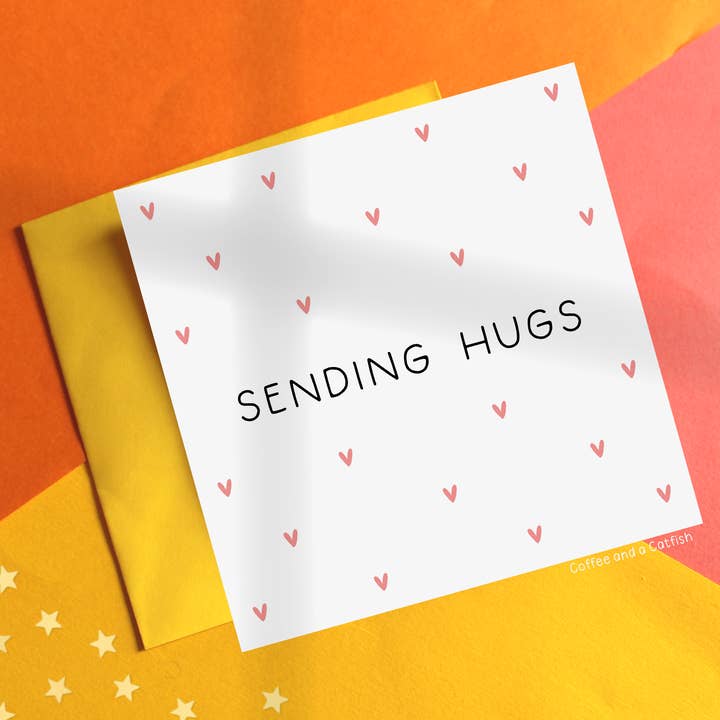 Sender kram' kærlighedshjertekort for engroshandel hos Coffee and a Catfish