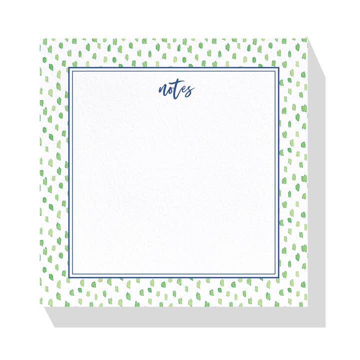 Green Dot Slab Notepad for wholesale by Ellen Davis Creative