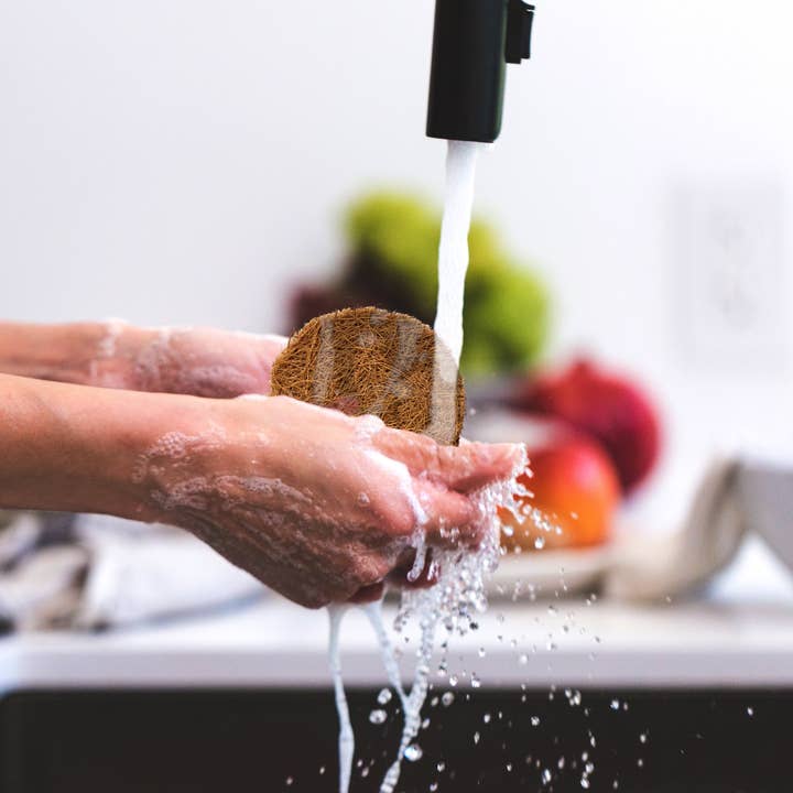 Karmic Seed - Wholesale Cleaning Sponge - Coconut Coir Dish Pads/ Utensil Scouring Scrubs 100% Natural8