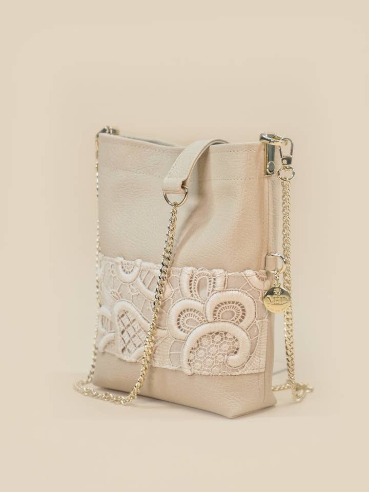 “Jardim” mini mini taske - beige for engroshandel hos MANUEL ESSL DESIGN