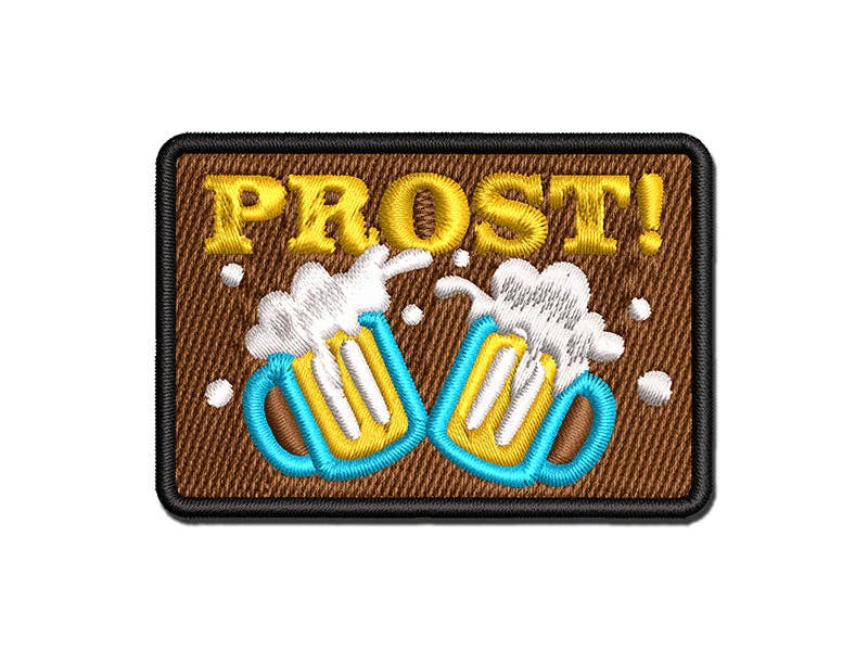 Sniggle Sloth - Vente Écusson - Patch thermocollant brodé multicolore Oktoberfest Prost German Cheers Beer Steins0