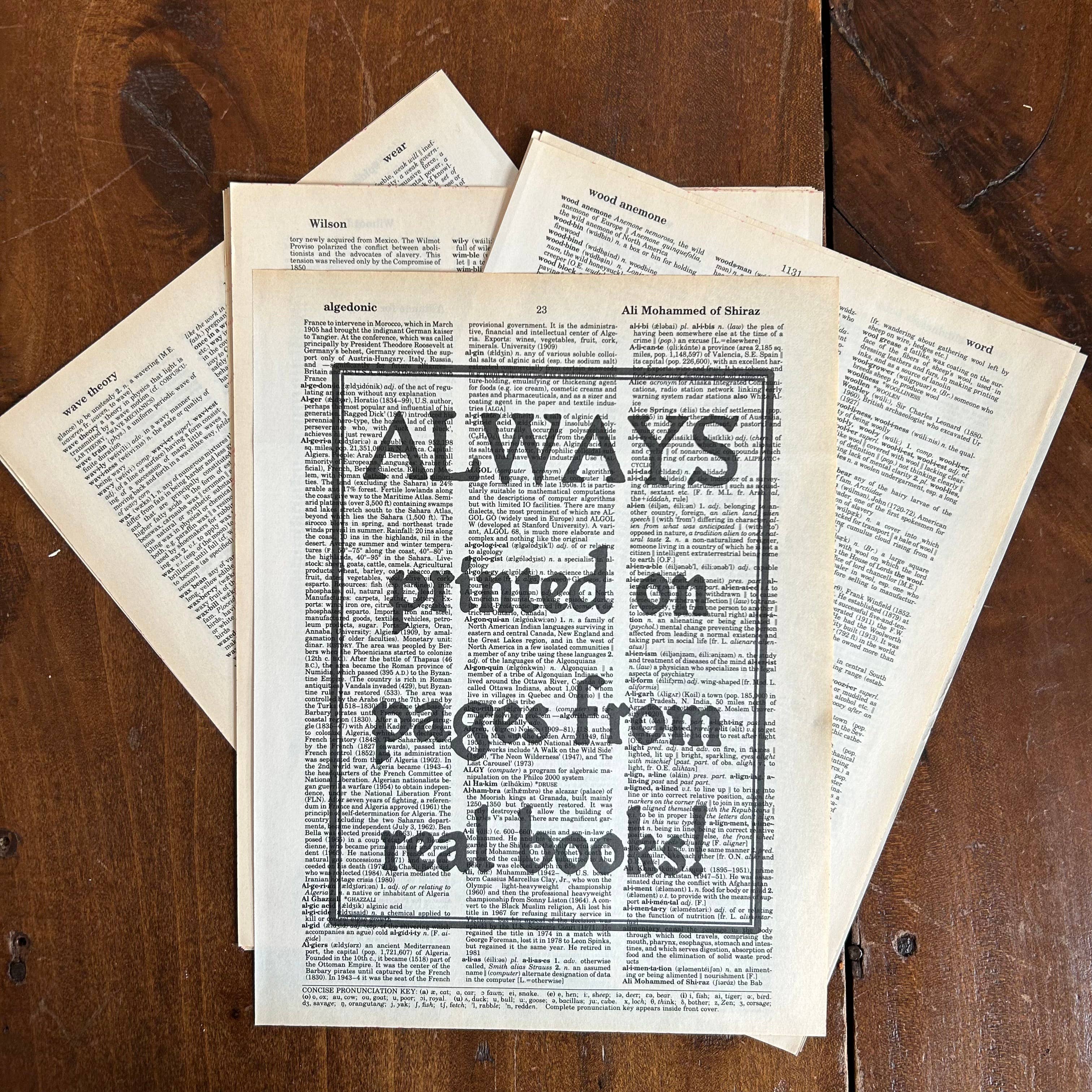 Bookish Birds - Wholesale Art Print - Love is Love | Dictionary Print | Vintage Book Art2