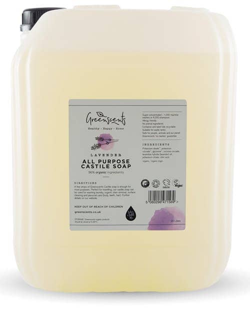 Greenscents Ltd – wholesale Liquid laundry detergent – Greenscents Organic Castile Soap2