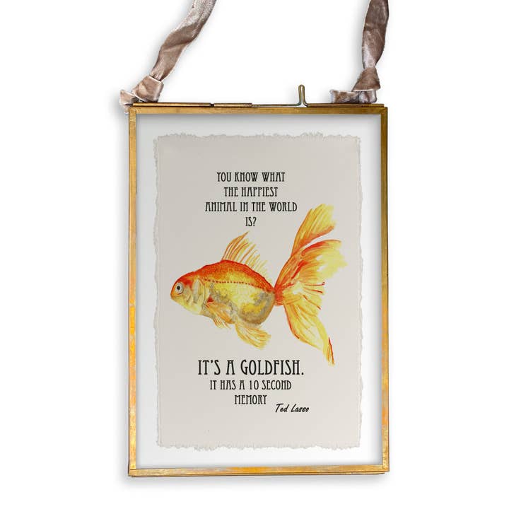 French Graffiti - Wholesale Tea Towel - Goldfish13
