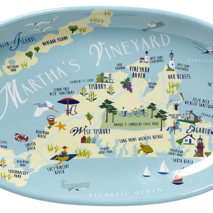 Martha's Vineyard 8.5" Tidbit Tray for wholesale by Galleyware