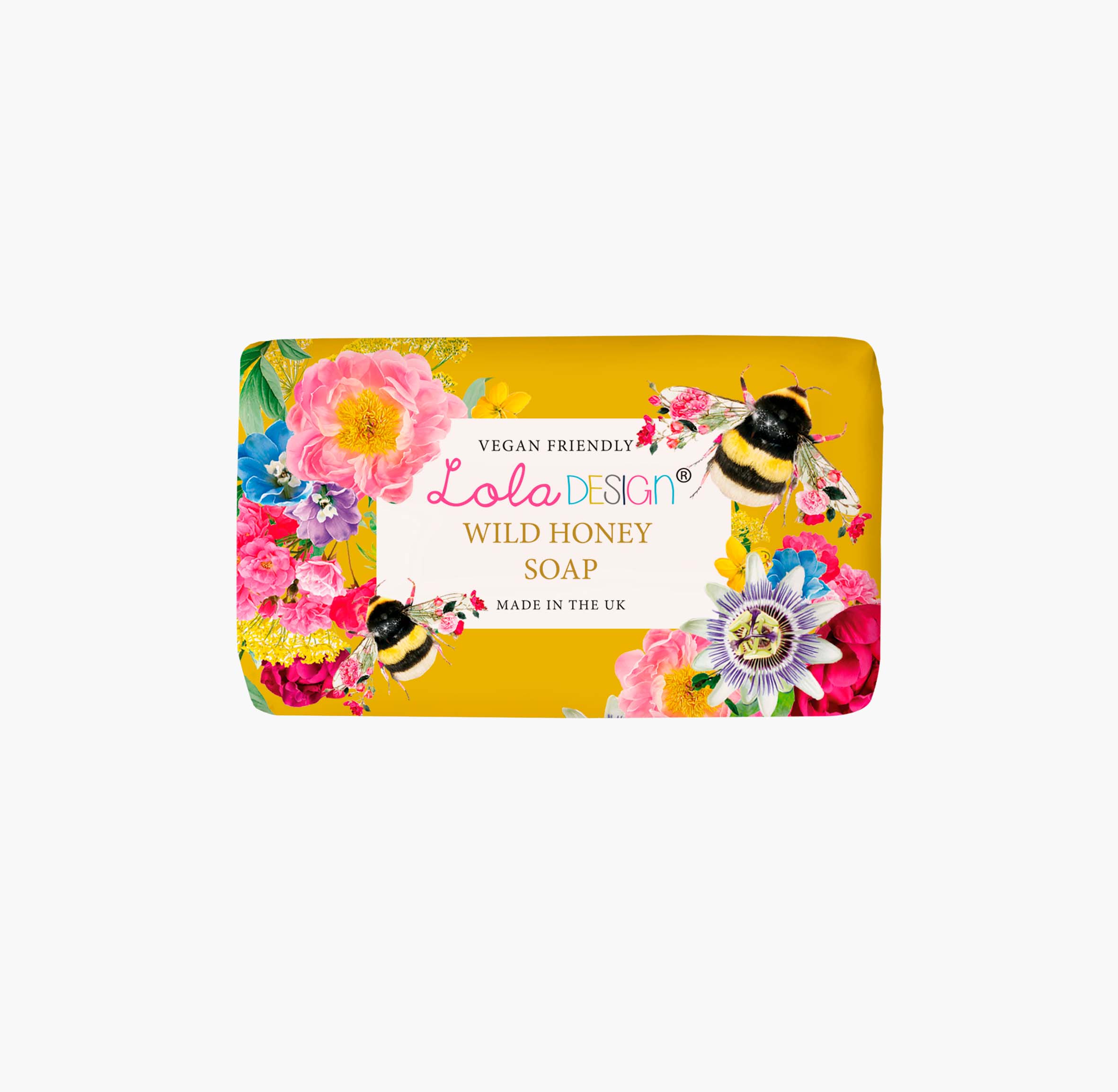 Lola Design Ltd - Wholesale Bar Soap - Wild honey Vegan friendly soap bar