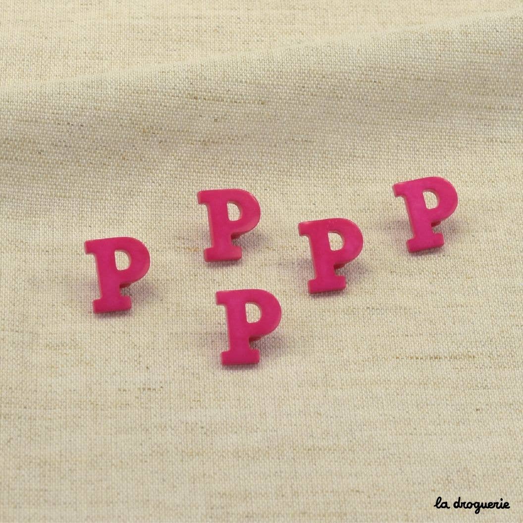 LA DROGUERIE - Wholesale Sewing Button/Snap - Alphabet Button 18 mm9